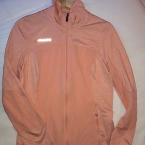 Columbia full zip jacket orange peach size small